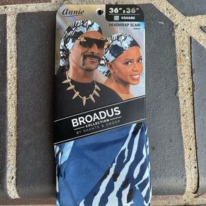 Blue and Black Headwrap Scarf
